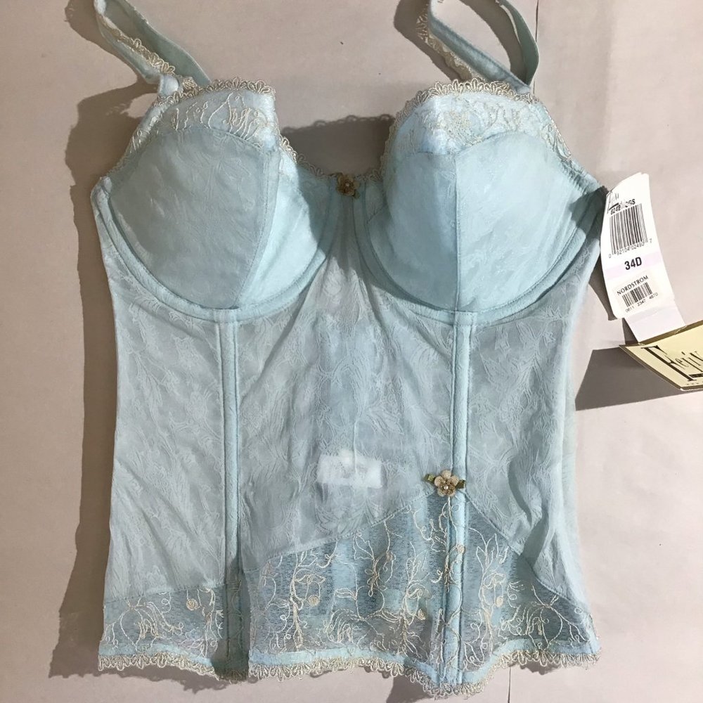 NWT Felina Baby Blue Corset 34D
